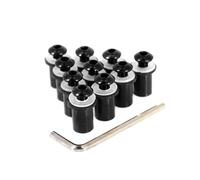 Fixing Mounting Kits Motorcycle Windshield Bolts Kit For Suzuki For Hayabusa GSR600 GSR750 GSXR 600 750 Fixing Mounting Screws Nuts Fairing Fastener Motorbike Windscreen Bolts(Black)