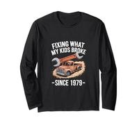 Fixing What My Kids Broke Since 1979 Auto Truck Father's Day Long Sleeve T-Shirt