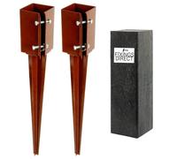 [FIXINGS DIRECT®] 100mm (4") Industrial Fence Post Spike Support 750mm Long Drive Down Post Spike Kit (Includes Free Driving Tool) (2)