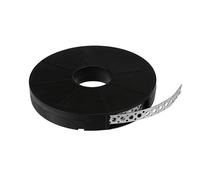 [FIXINGS DIRECT] 10m Dual Galvanised Steel Band Metal Fixing Strap | Perforated Holes (Black, Galvanised Or White) Fixing Band for Cable Ties Securing, Supporting Strapping of Cable (Galvanised 10m)