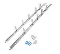 [FIXINGS DIRECT™] 2.4m Ultimate Universal Wall Starter Kit - Stainless Steel - (Includes All Fixings) 2X 1165mm Designed to Be Overlapped - Multiple Pack Sizes (1)