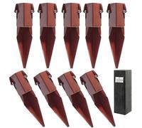 [FIXINGS DIRECT®] 75mm (3") Industrial Fence Post Repair Spike Support (Includes Free Driving Tool) 300mm Post Repair Spur With Clamp Grip+ & Dual Powder Coated For Increased Strength & Performance(9)