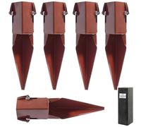 [FIXINGS DIRECT®] 75mm (3") Industrial Fence Post Repair Spike Support (Includes Free Driving Tool) 300mm Post Repair Spur With Clamp Grip+ & Dual Powder Coated For Increased Strength & Performance(5)