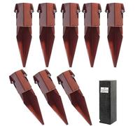 [FIXINGS DIRECT®] 75mm (3") Industrial Fence Post Repair Spike Support (Includes Free Driving Tool) 300mm Post Repair Spur With Clamp Grip+ & Dual Powder Coated For Increased Strength & Performance(8)