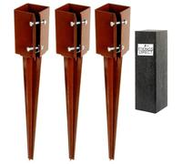 [FIXINGS DIRECT®] 75mm (3") Industrial Fence Post Spike Support 600mm Long Drive Down Post Spike (Includes Driving Tool) (3)