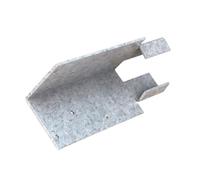 [FIXINGS DIRECT] Dual Galvanised Mortice Arris Rail Brackets For Concrete Posts - *UPGRADED VERSION* - Wind Proof Design Perfect For Fether Edge (200 x 62 x 62) (75, Universal)