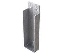 [FIXINGS DIRECT] Galvanised Gravel Board Clip For Fence Post Brackets, 150mm Galvanised Bracket, Secure Fixing Of Gravel Boards To Fence (8X 25mm X 150mm)