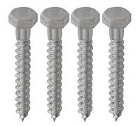 [FIXINGS DIRECT] Super Heavy Duty Hex Head Coach Screws Premium Threaded With A42 High Grade Zinc Coated *MULTIPLE SIZES* (Concrete Screws, Hex Head Screws, Lag Bolts) DIN 571 (M8 X 50MM (10 PACK))