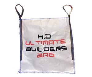 [FIXINGS DIRECT] ULTIMATE FIBC 1000kg Bulk Bag - Premium Grade Dumpy Bag - 1 Tonne Builders Bag With 4 Lifting Handles - Builders Bags With Safety Certificate (2 PACK)