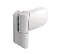 [FIXINGS DIRECT] Ultimate UPVC Double Glazing Door Flag Hinge (White, Black, Gold, Chrome, Grey) High Security, Fully Adjustable 85mm x 89mm Flag Hinge for Composite Doors (1, White)