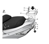 Shad Kymco Xciting 250/500/500r Top Case Rear Fitting Black