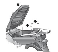 Shad Top Box Fitting Kit Yamaha TMax 500 2001-2007