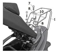 SHAD Y0TM59ST Top Case Fitting Kit for Yamaha T-Max 500 2008, Black