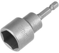 Fixinus 19mm Magnetic Socket, 1/4" Hex Shank Drill Adapter for Power Drills, Nut Driver and Impact Socket Adapter, 65mm Length