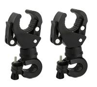 Fixinus 2 Pack Bicycle Flashlight Mount, 360 Degree Rotating Bike Light Mount, Universal Torch Clip for Mountain Bike and Bicycle LED Light Mount, Camera, GPS