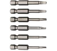 Fixinus 6-Piece Triangular Screwdriver Bit Set, Magnetic S2 Steel Triangular Bits, 1/4 Inch Hexagonal Triangle Drill δ2, Δ1.8, Δ2.3, Δ2.5, Δ2.7, Δ3.0-50 mm Length