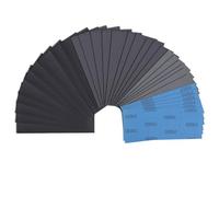 Fixinus Sandpaper Set, 30 Pieces Grits from 120 to 5000, Wet and Dry for Cars, Wooden Furniture, Stone, Paint, Metal, Glass, Water Sandpaper, 23 x 9 cm