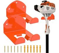 Fixirons 2 Pack Garage Organizer Trimmer Rack Heavy Duty Weed Eater Hanger Trimmer Hanger Garden Power Tool Hanger for Grass Trimmer, Hedge Trimmer, Garage Trimmer Garden Tools