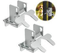 Fixirons 2 PCS Kennel Gate Latch 1-3/8", Chain Link Dog Kennel Gate Latch for 1-3/8" Kennel Gate Frame & 1-3/8" Kennel Panel Frame