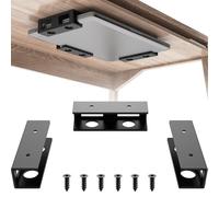 Fixirons 3pcs Under Desk Laptop Mount Under Desk Laptop Holder with Anti-Scratch Felt Board Laptop Under Desk Mount for Laptops, Mac mini, MacBook, Keyboard,Tablet Kitchen