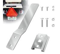 Fixirons Slow Moving Vehicle Sign Bracket Vehicle Sign Mounting Bracket for Tractor or Golf Car, Slow Moving Vehicle Mounting Kit (1 Tractor Bracket 1 Sign Bracket 4 Bolts and 4 Nuts)