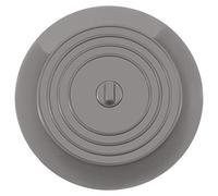 FIXIT Universal Bath Plug, Universal Sink Drain Plug For Kitchen, Bathroom and Laundries. 6 Inch Durable Silicone Plug With Effective Seal (Grey)