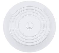 FIXIT Universal Bath Plug, Universal Sink Drain Plug For Kitchen, Bathroom and Laundries. 6 Inch Durable Silicone Plug With Effective Seal (White)