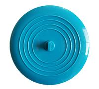 FIXIT Universal Bath Plug, Universal Sink Drain Plug For Kitchen, Bathroom and Laundries. 6 Inch Durable Silicone Plug With Effective Seal (Blue)