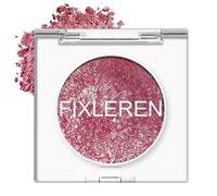 Fixleren Glitter Chameleon Eyeshadow Makeup Palette, Highlighting Eyeshadow, Metallic Changing Long-Lasting Holographic Glitter Multichrome Eye Shadow, Stage/Party Make-Up (Rosy-4)