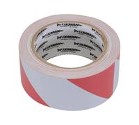 Fixman 188781 Red & White Adhesive Hazard Tape 50mm x 33m