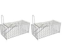 Fixman 196052 Rat Cage Trap 300 x 150 x 130 mm (Pack of 2)