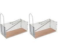 Fixman 197512 Mouse Cage Trap 250 x 90 x 90 mm (Pack of 2)