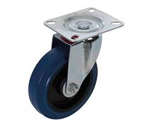 Fixman 199919 Swivel Elastic Rubber Castor 100 mm 140 kg Blue