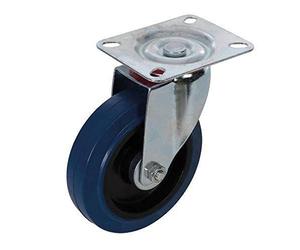 Fixman 199919 Swivel Elastic Rubber Castor 100 mm 140 kg Blue