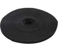 Fixman 419854 Self-Wrap Hook and Loop Tape Black 10 mm x 25m