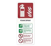 Fixman 490018 Rigid Foam Spray Extinguisher Sign 202 x 82mm