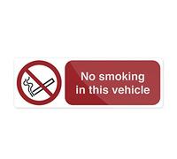 Fixman 724775 Self-Adhesive No Smoking In This Vehicle Sign 150 x 50mm