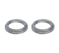 Fixman 876416 Galvanised Wire Rope,Silver,4 mm x 10m (Pack of 2)