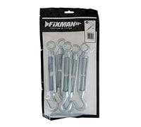 Fixman 906053 Galvanised Turnbuckle M12 Pack of 5