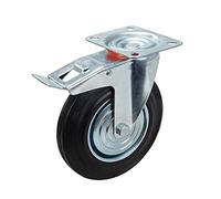 Fixman 921139 Heavy Duty Braked Rubber Castor 200 mm 200 kg