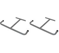 FIXMAN 930904 Double-Sided Overhead Garage Storage Hook 290 mm, Black (Pack of 2)