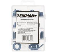 Fixman 961227 Rubber Washers Pack 120pce,Black