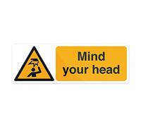 Fixman 961363 Self-Adhesive Mind Your Head Sign 300 x 100mm