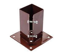 Fixman 995311 Bolt Down Post Shoe 75 x 75 mm, Brown
