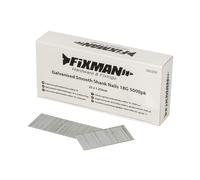 Fixman Galvanised Smooth Shank Nails 18G 5000pk 25 x 1.25mm