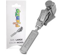 FixnZip Instant Zipper Replacement, Nikel, Nickel, L