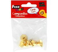 Fixo Kids | Bag of 5 Golden Metal Bells, 14.5 mm ø School Crafts and Children's Decorations | Christmas, Celebrations and Parties
