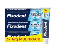 Fixodent Complete Denture Adhesive, Fresh Flavour 47g (Pack of 3)