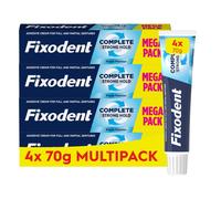 Fixodent Complete Denture Adhesive, Fresh Flavour 70g (Pack of 4)