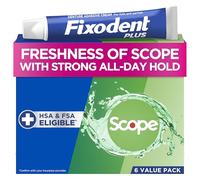 Fixodent Control Denture Adhesive Cream Plus Scope Flavor, 2 Oz, Pack of 4